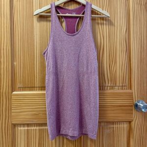Zyia Active pink workout tank top tunic length racerback extra small XS